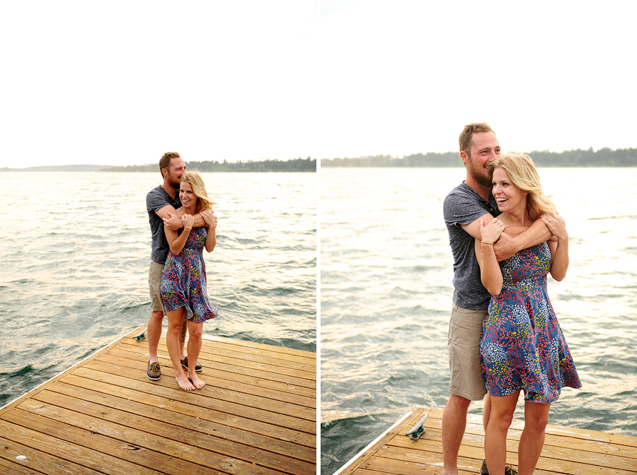 cliff island engagement session