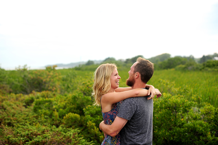 cliff island engagement session