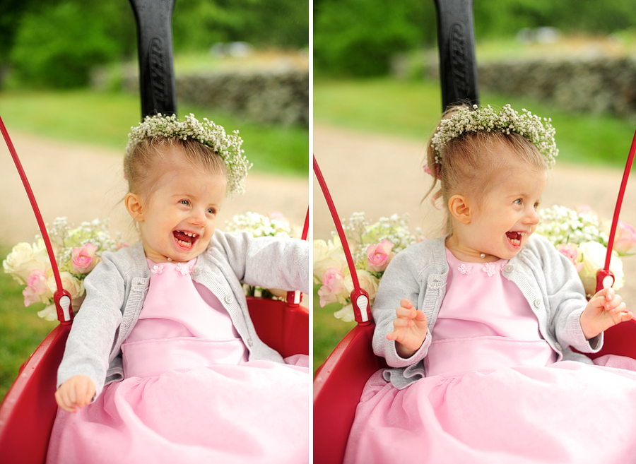 flower girl with a flower crown