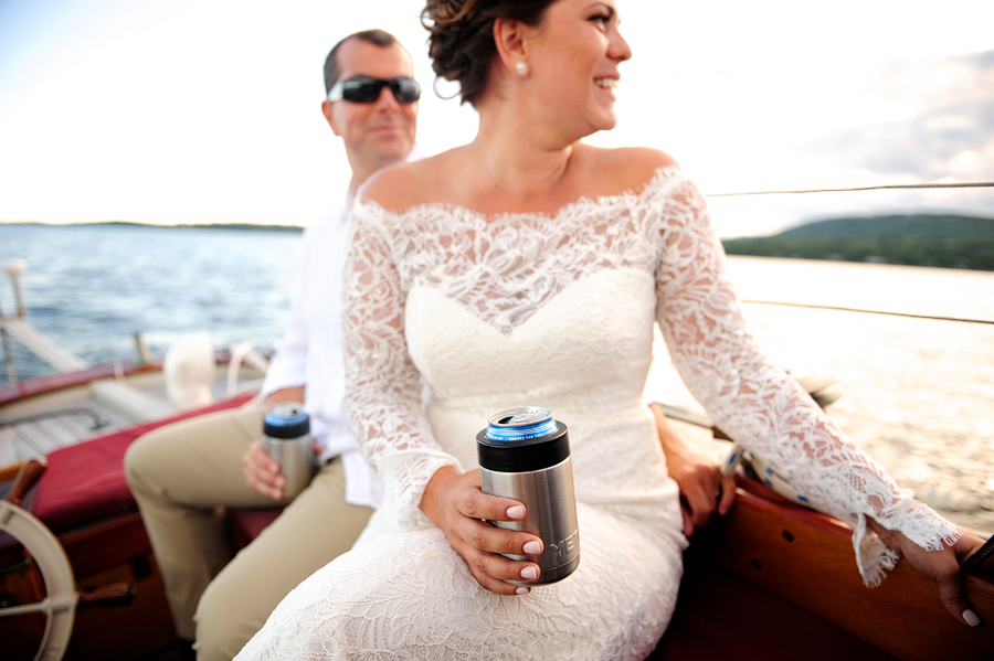 casual boat elopement in maine