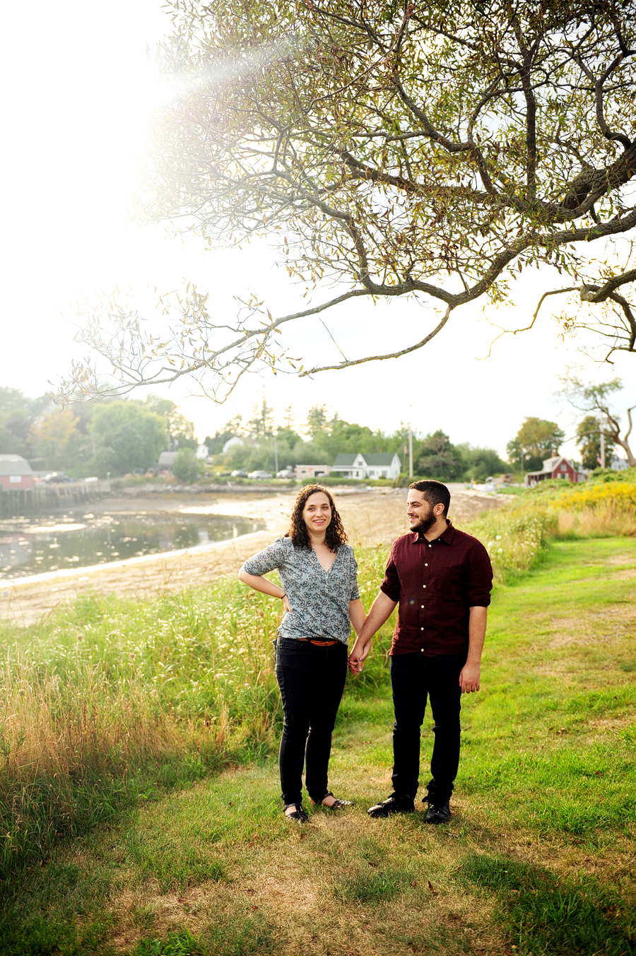 bailey island engagement photos