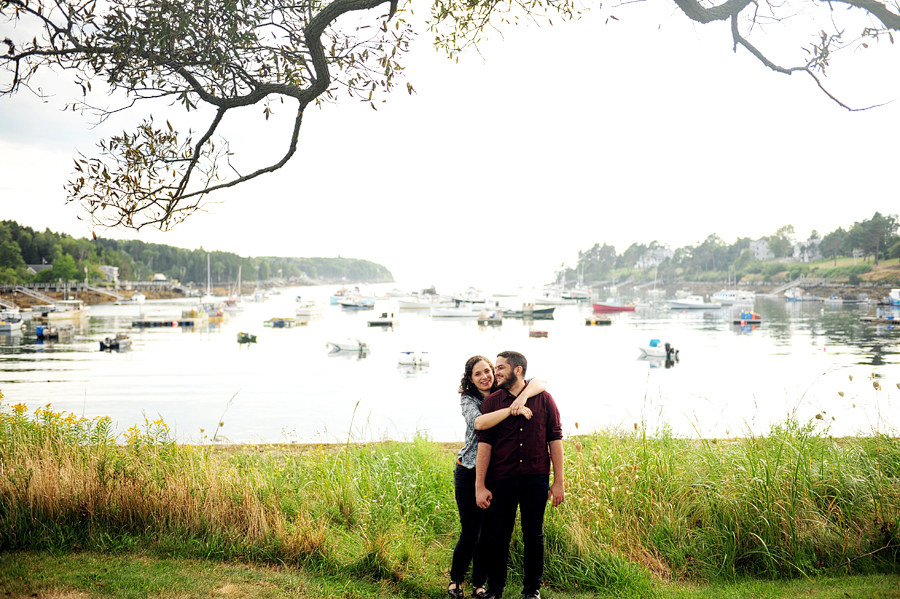 bailey island engagement session