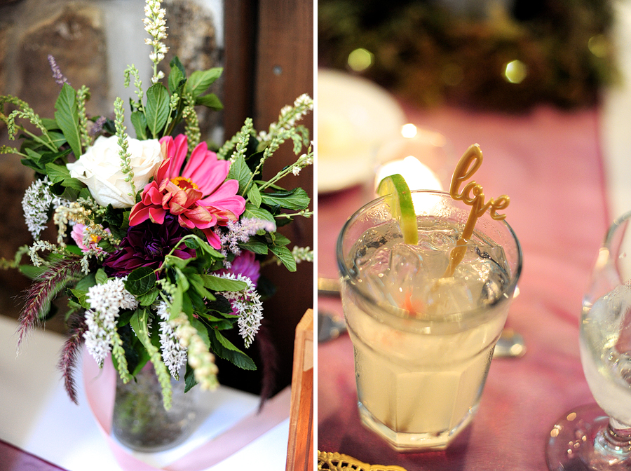 signature cocktail at a new hampshire wedding