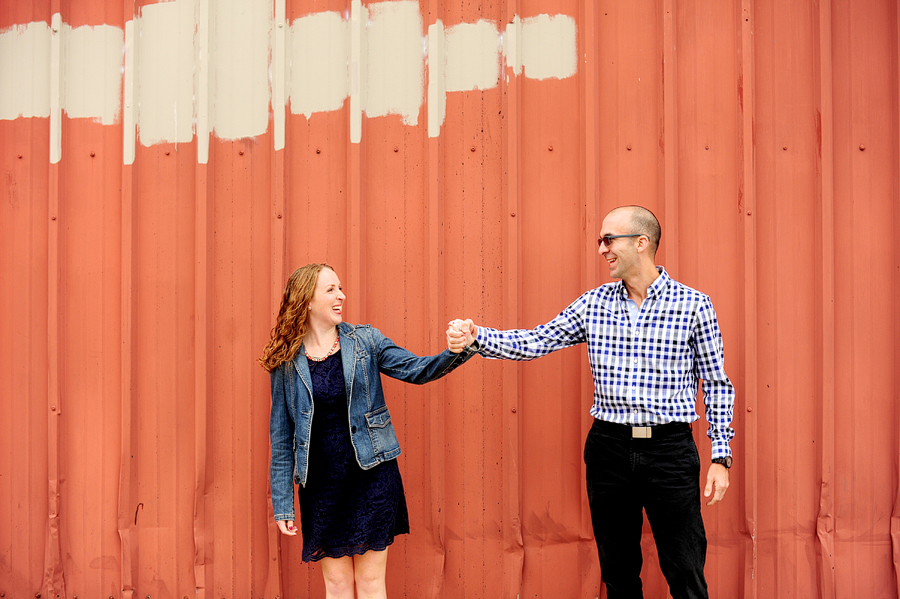 portland old port engagement photos