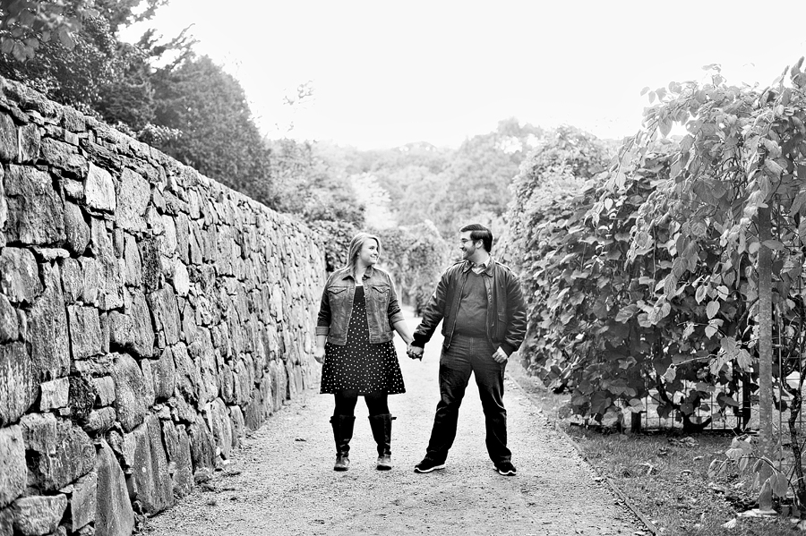 engagement session at the arnold arboretum