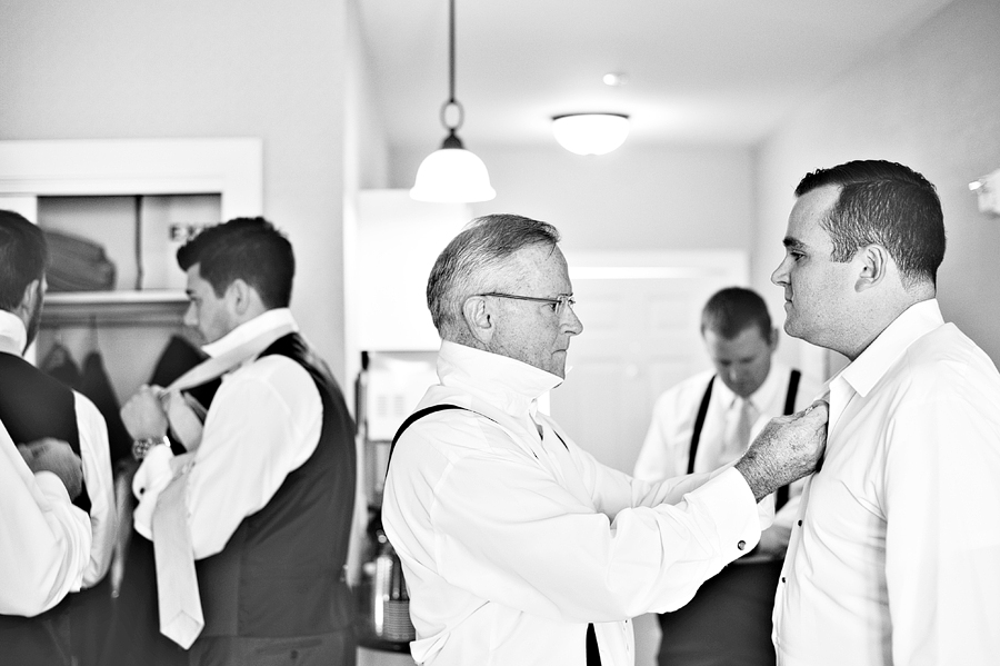 groomsmen getting ready at sebasco harbor resort