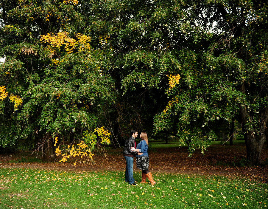 arboretum engagement photos