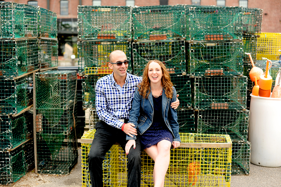 portland old port engagement photos