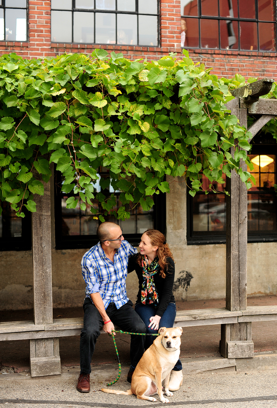 portland old port engagement photos