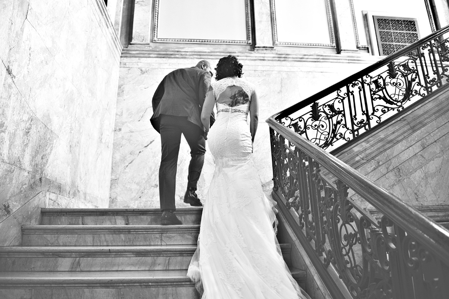 wedding at the providence public library