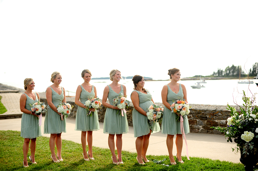 seafoam green bridesmaid dresses