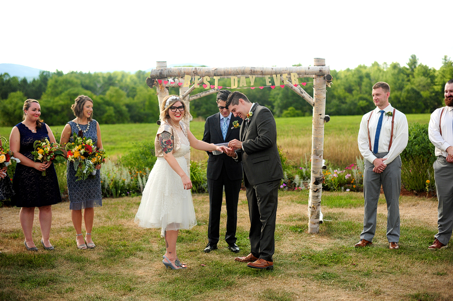 tattooed bride at curtis farm