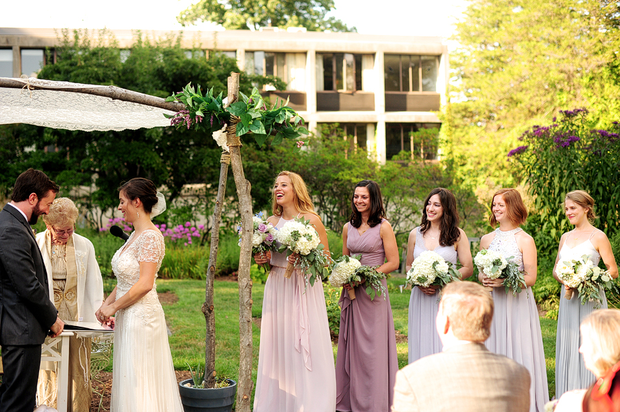 candid wedding ceremony