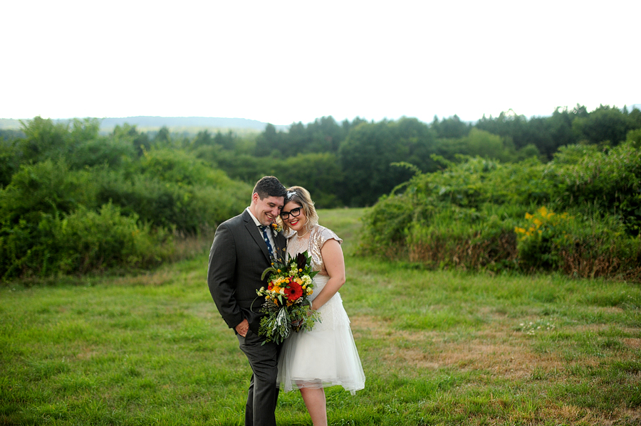 lush new england wedding