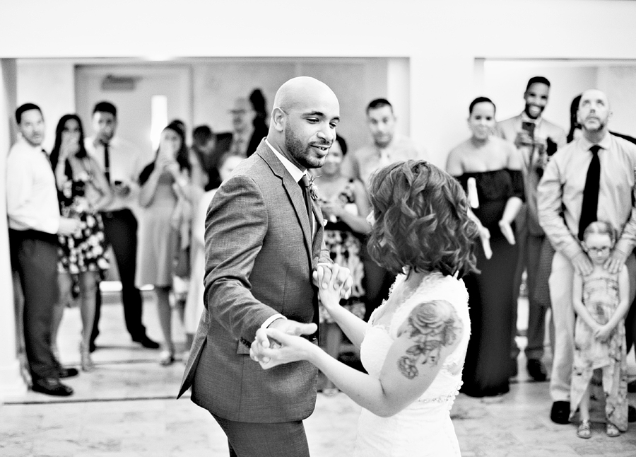 tattooed bride first dance