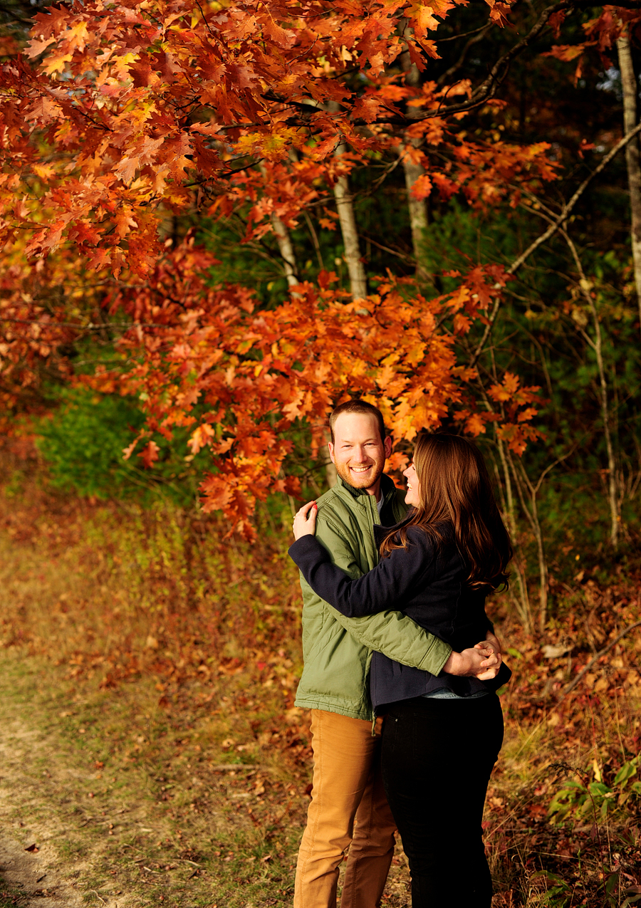 maine fall foliage engagement