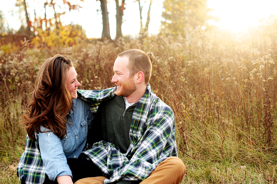 cozy engagement photos