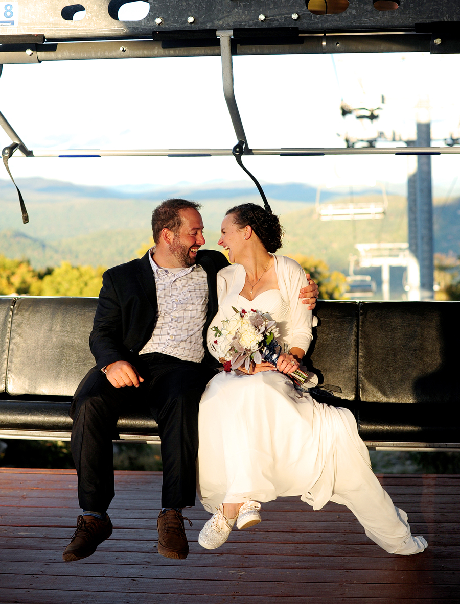 sunday river wedding gondola ride