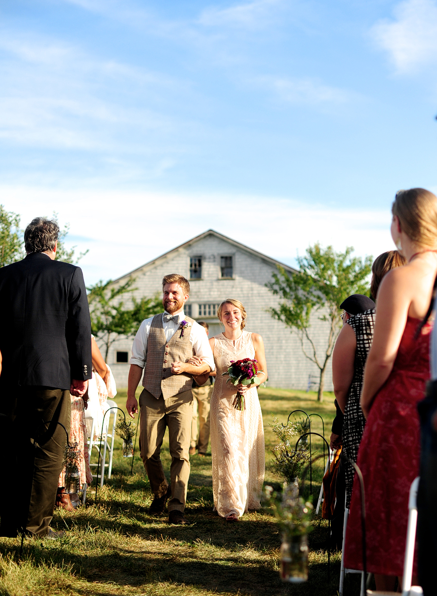 backyard wedding in maine