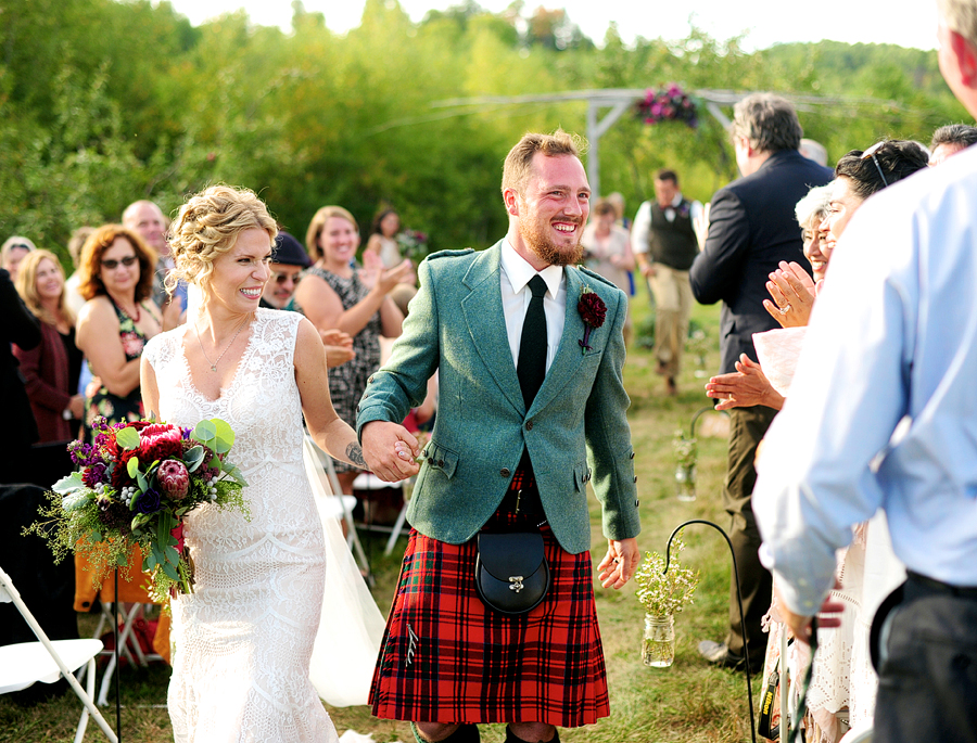 maine backyard wedding in parsonsfield