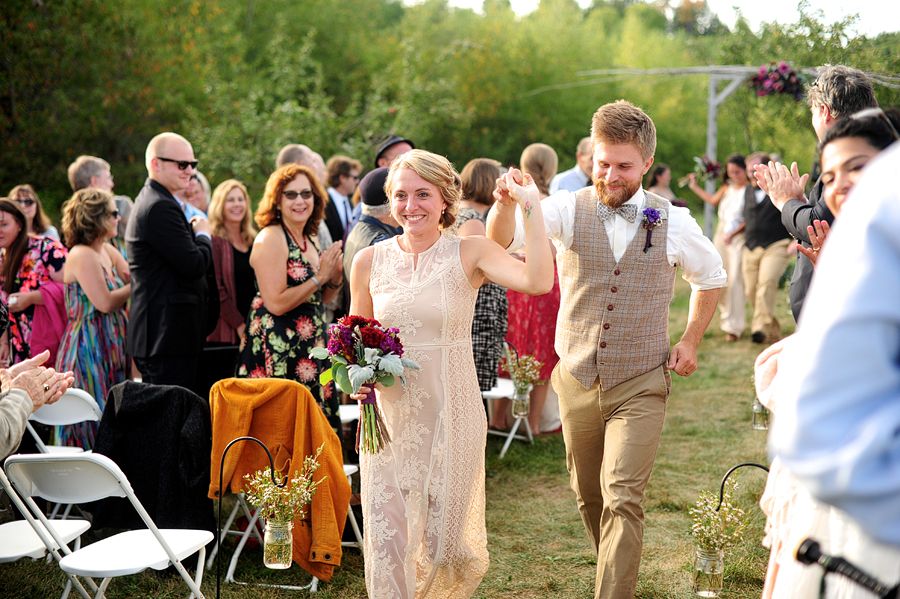 maine casual backyard wedding