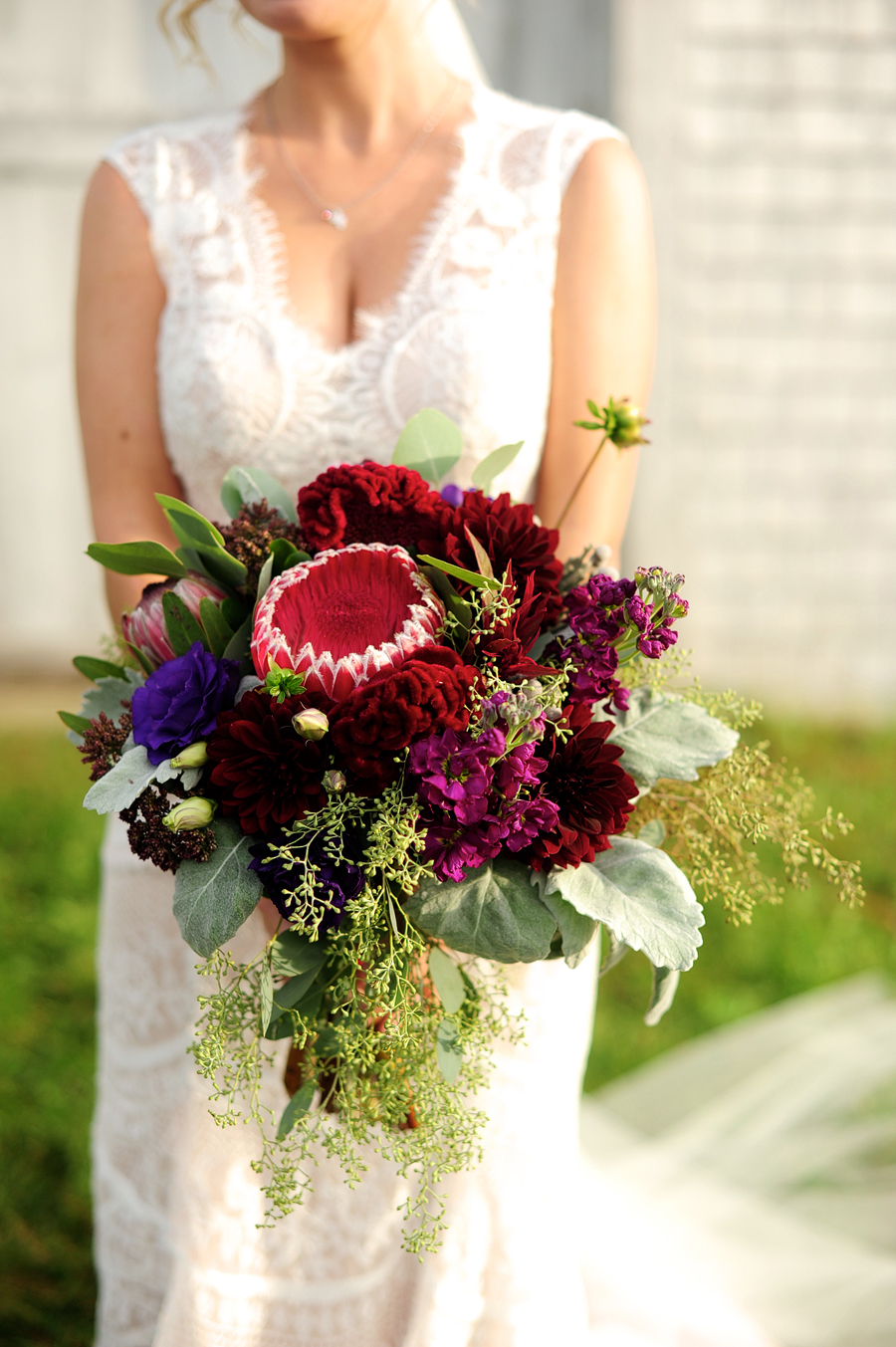 protea wedding bouquet