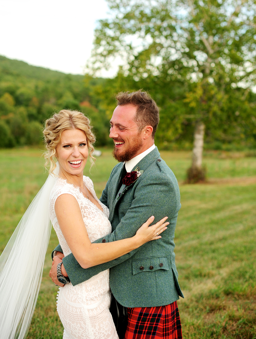 maine backyard wedding in parsonsfield