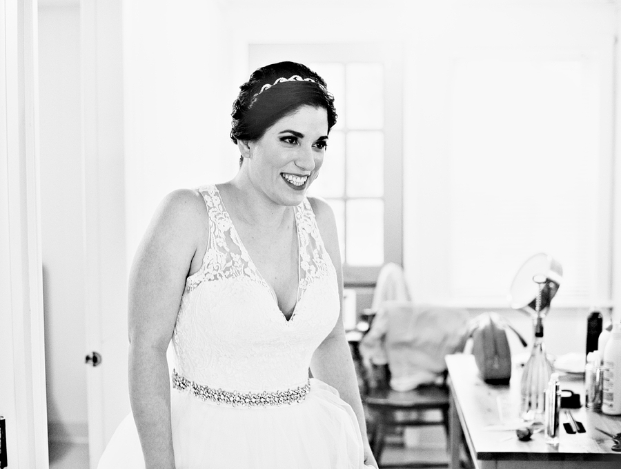 happy, excited bride