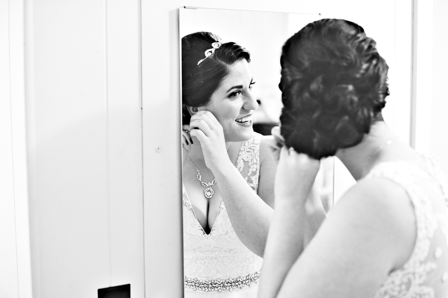 bride getting ready at camp wing