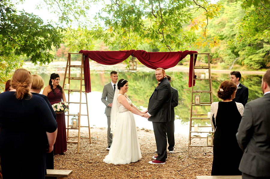 rustic outdoor wedding in new england