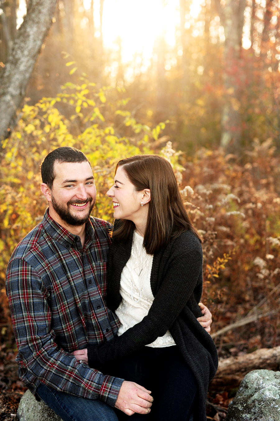 old farm christmas place engagement session