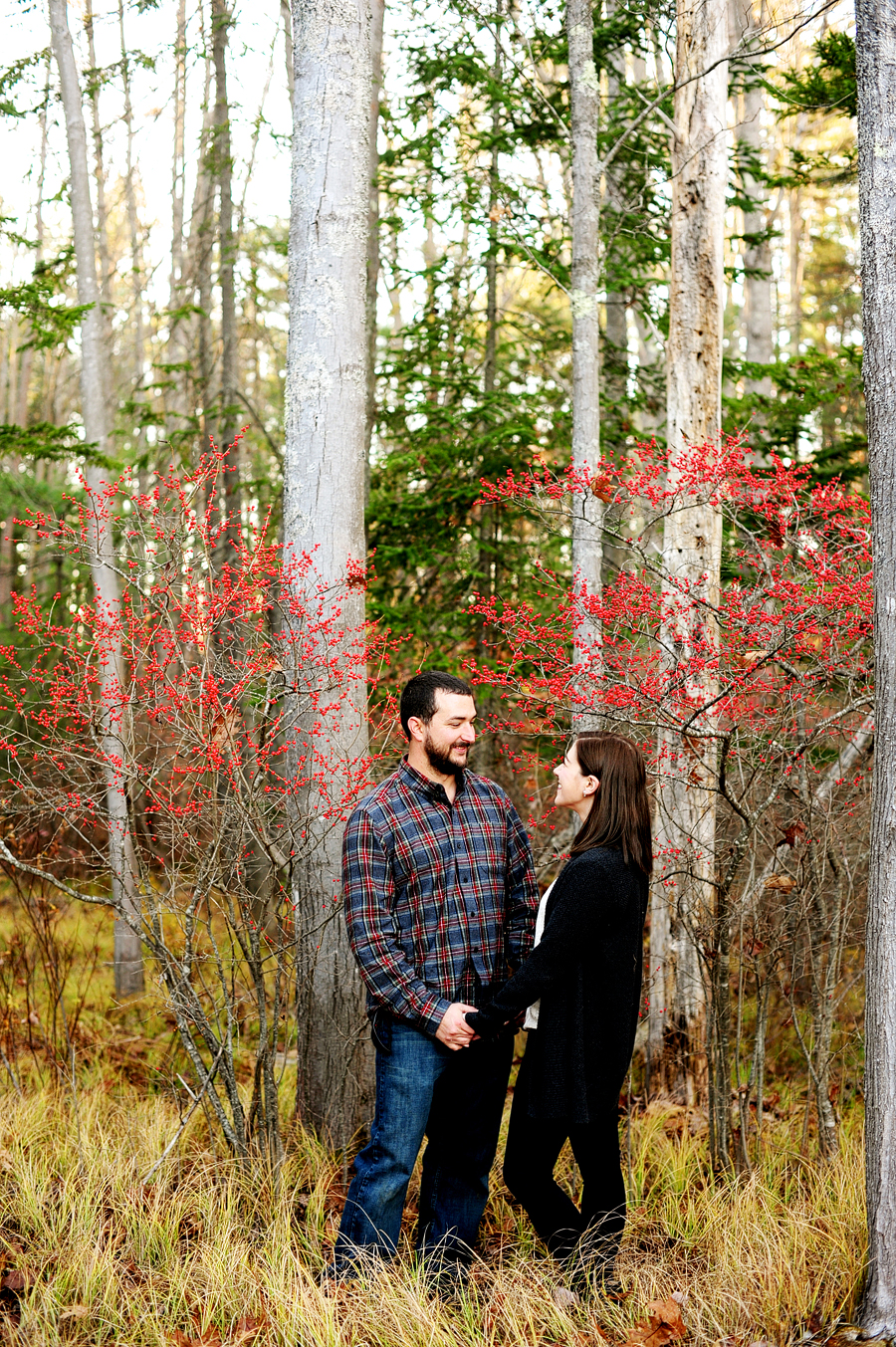 old farm christmas place engagement session
