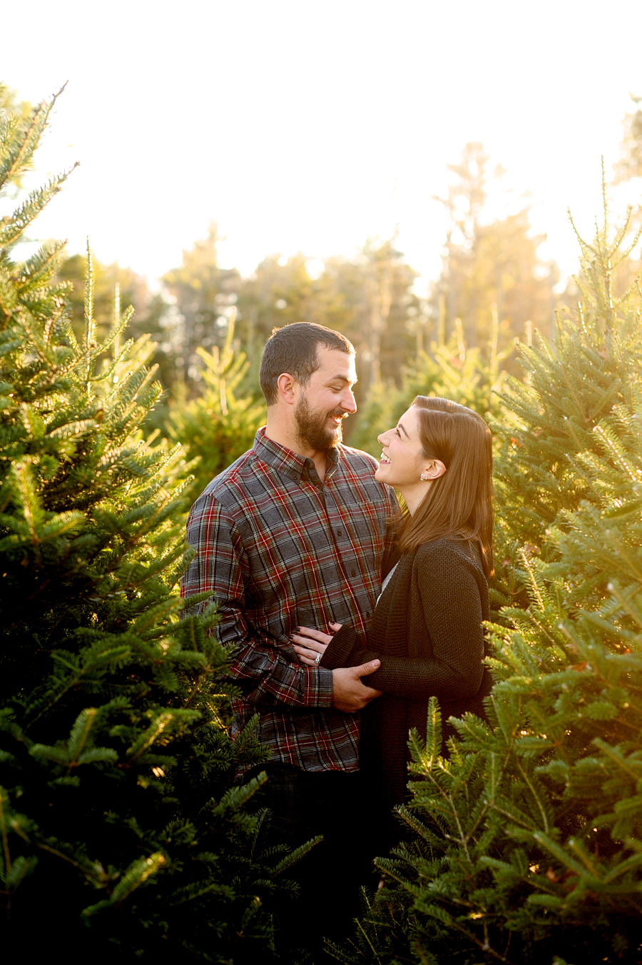 old farm christmas place engagement session