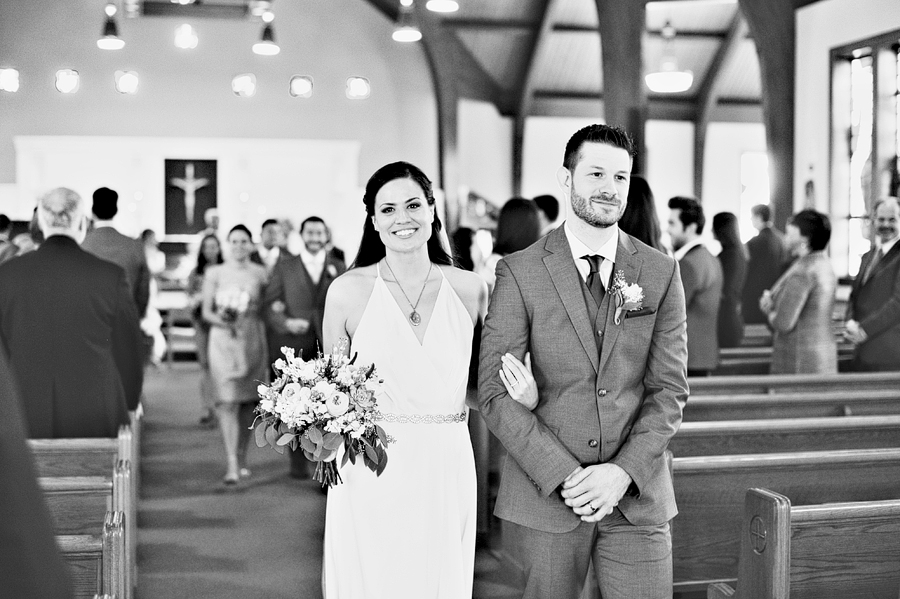 wedding ceremony at st. mary's church bath maine