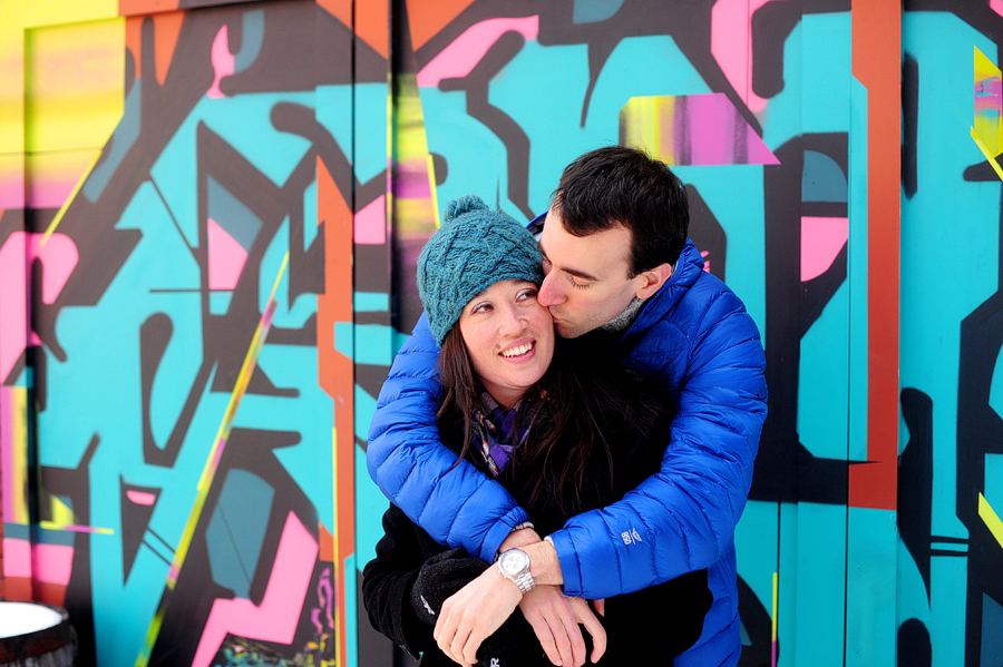 graffiti engagement photos in maine