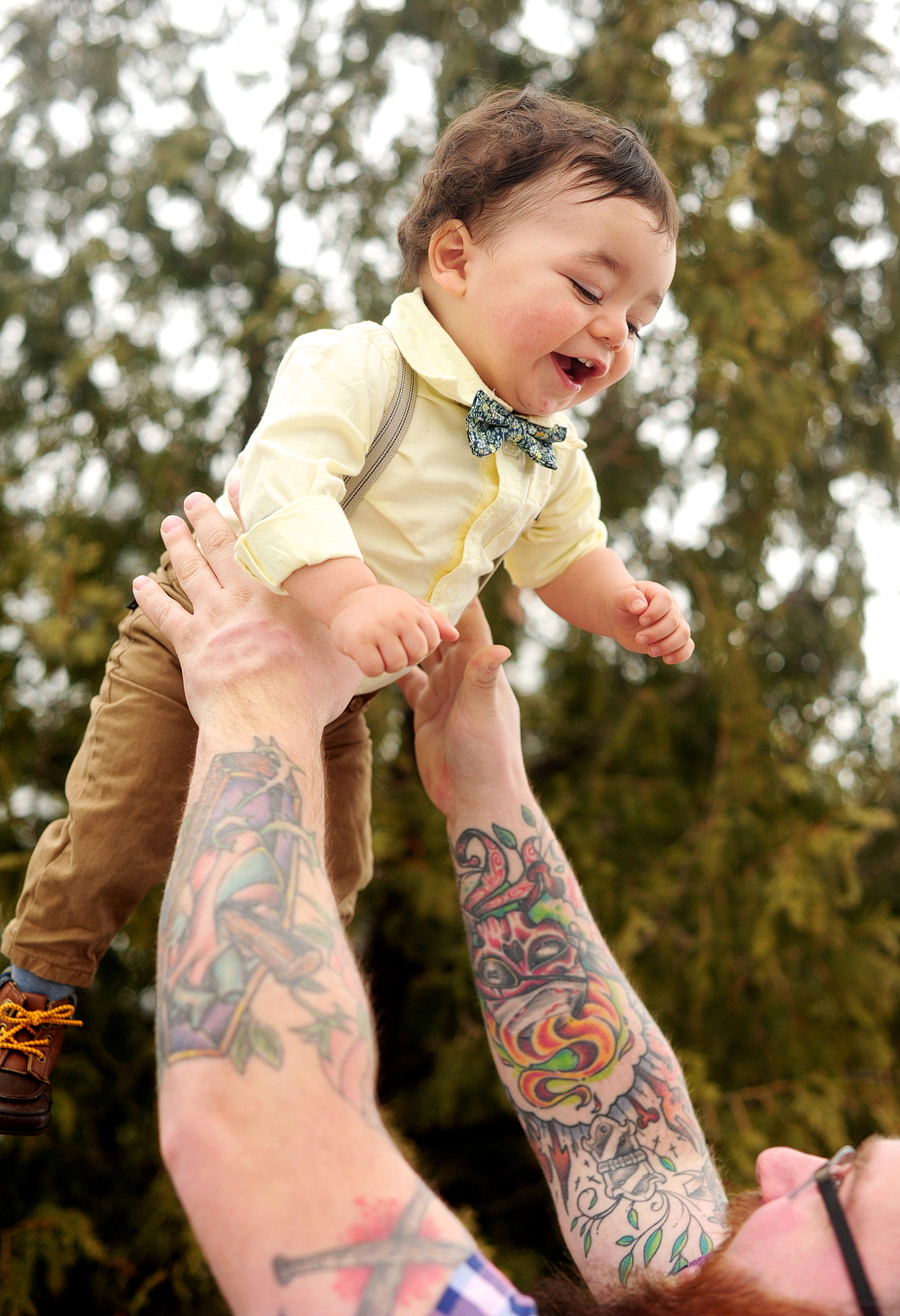 winter family session in portland, maine