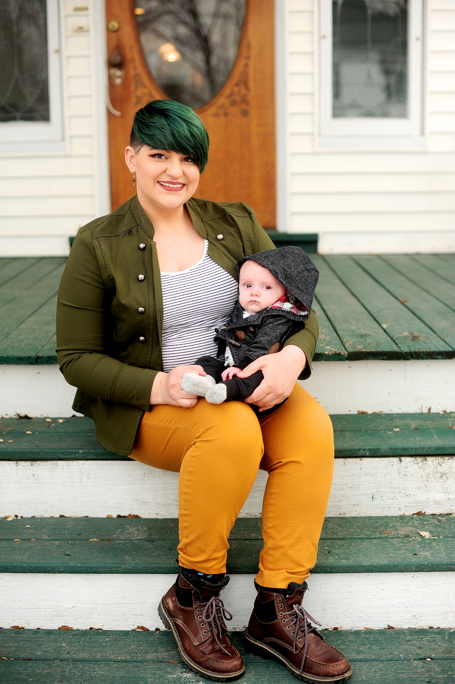 casual portland baby session
