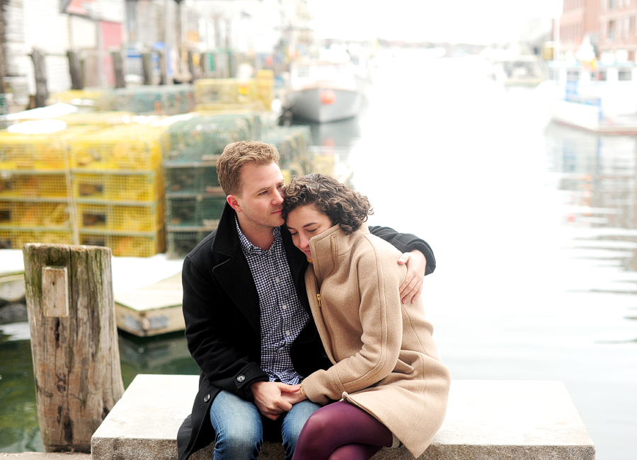 portland waterfront engagement session