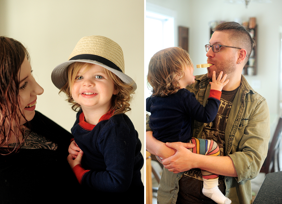 cute family session in portland, maine