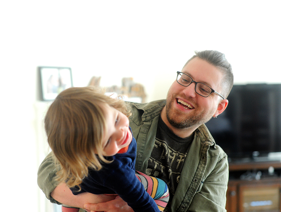 cute family session in portland, maine