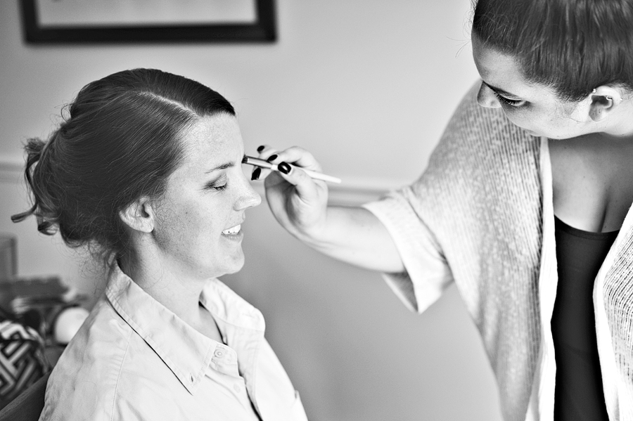 bride getting ready