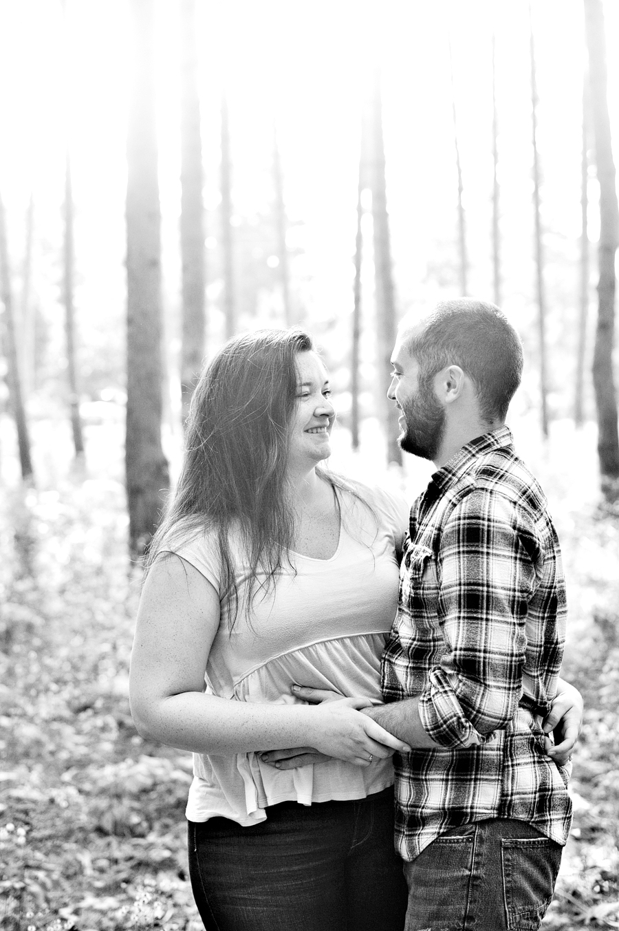 woodsy portland, maine engagement