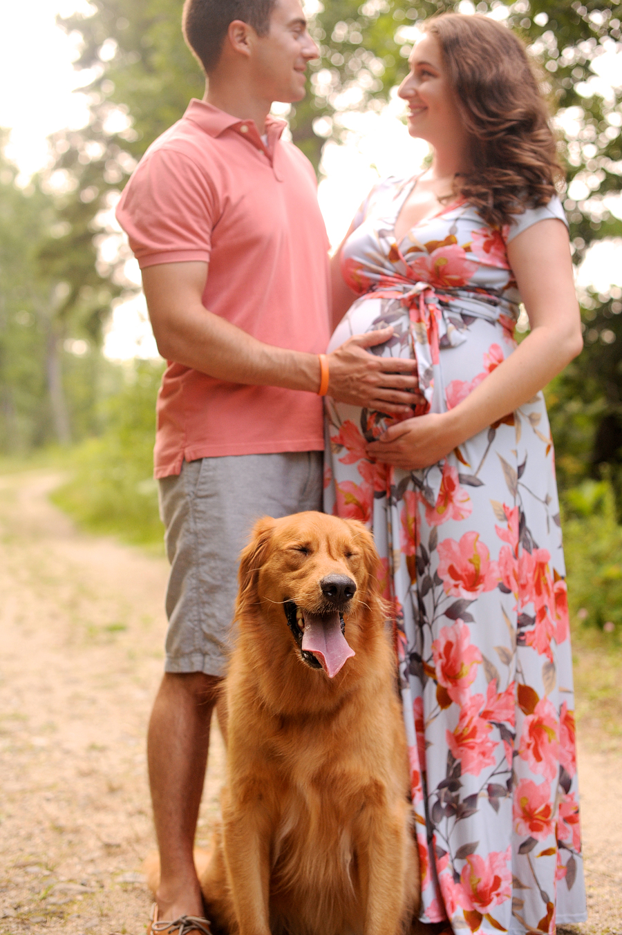 maternity photos with dog