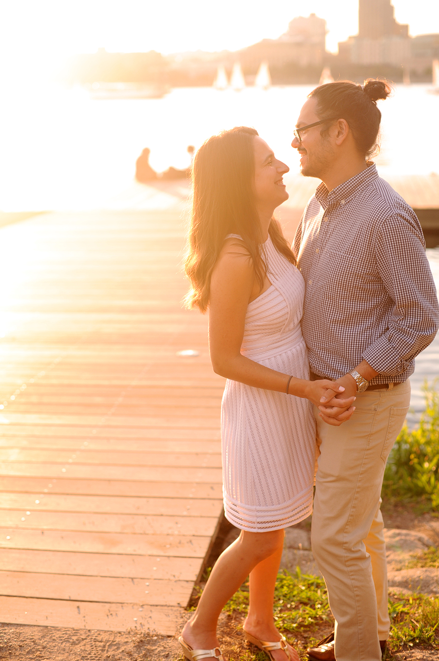 charles river esplanade engagement session