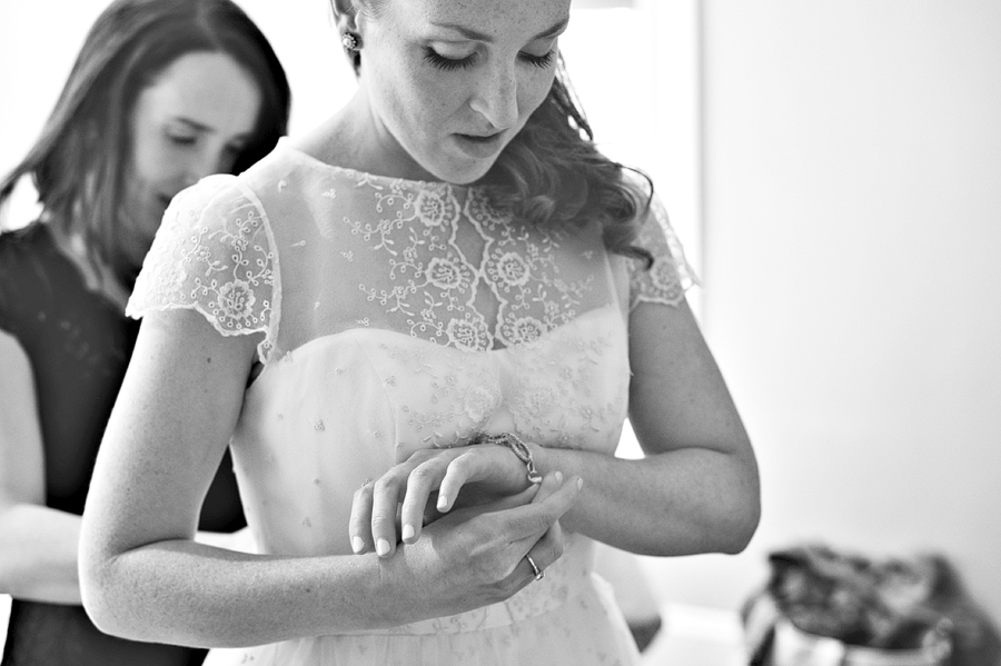 intimate photo of bride getting ready
