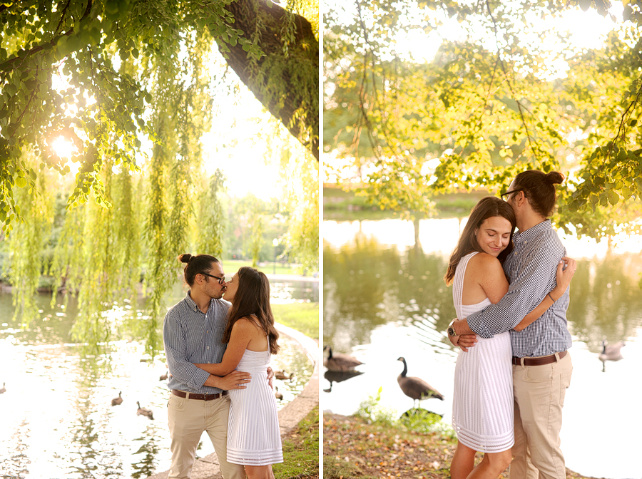 charles river esplanade engagement session