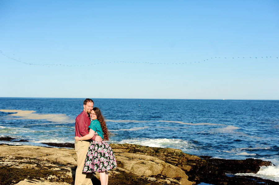 cape elizabeth, maine engagement photos