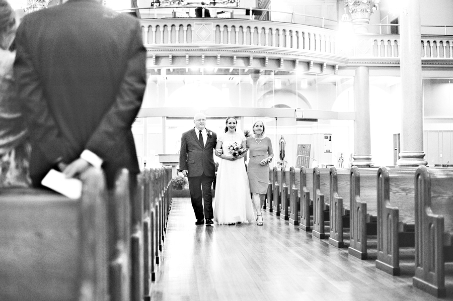 wedding at st. cecilia parish in boston