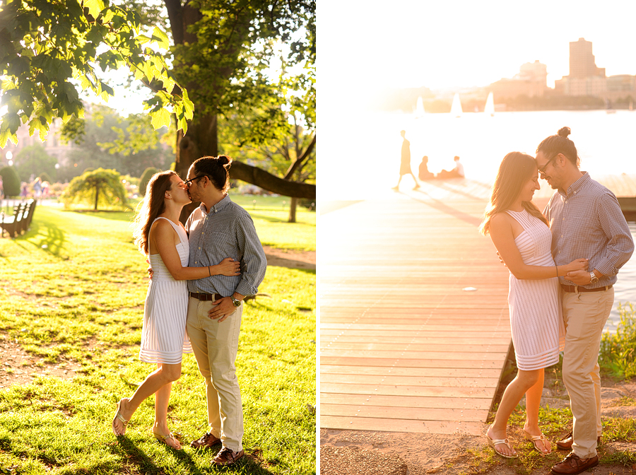 charles river esplanade engagement session