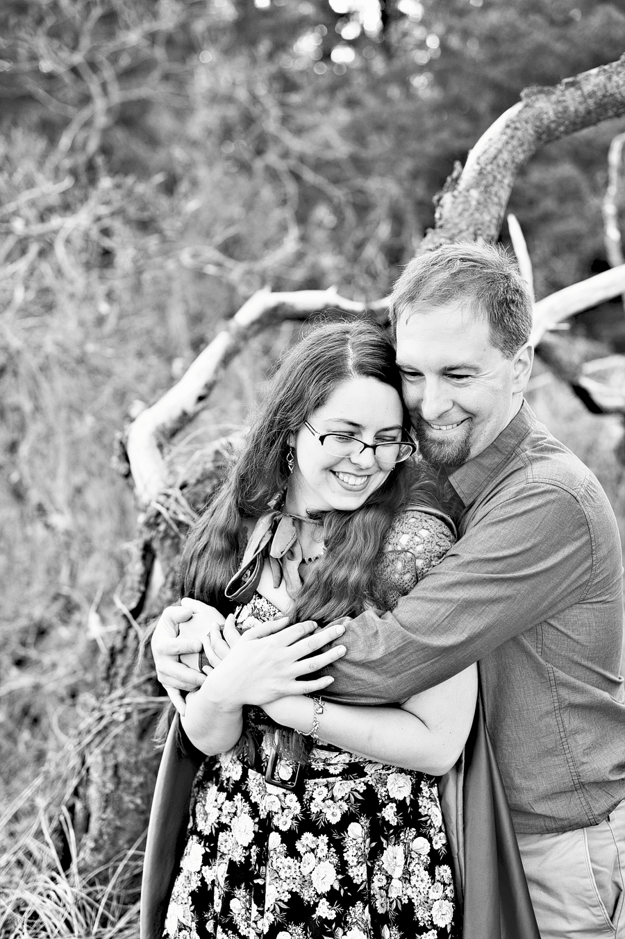 engagement photos at two lights state park